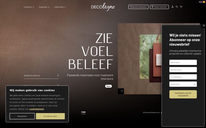 Screenshot of decolegno.be