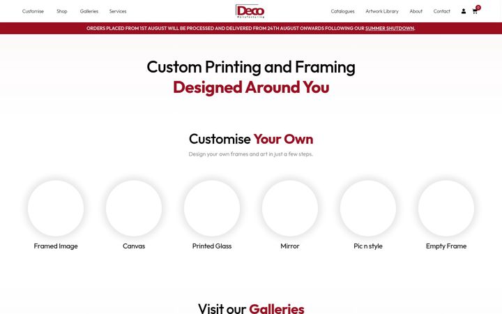 Screenshot of decomanufacturing.net