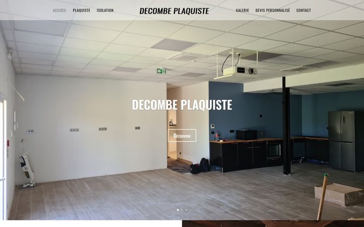 Ekraanipilt saidist decombe-plaquiste-entredeuxmers.fr