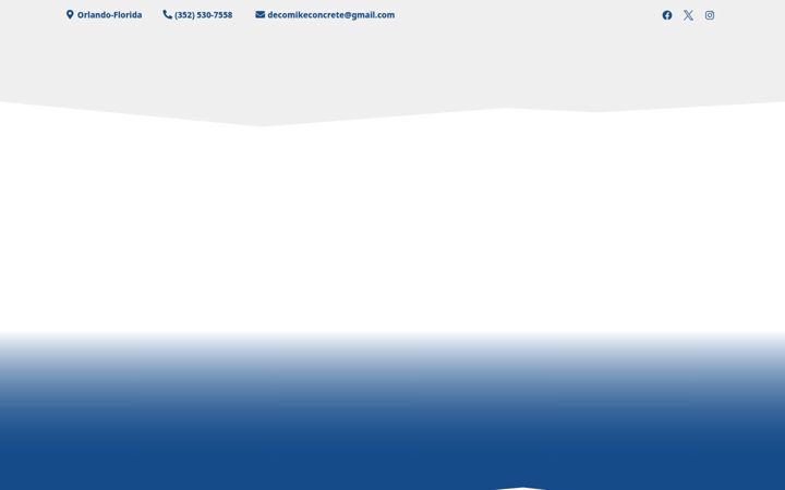 Screenshot of decomikeconcrete.com