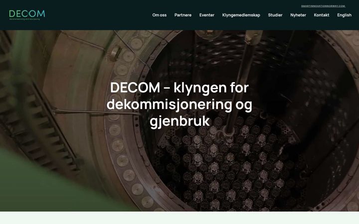 Screenshot of decommissioning.com
