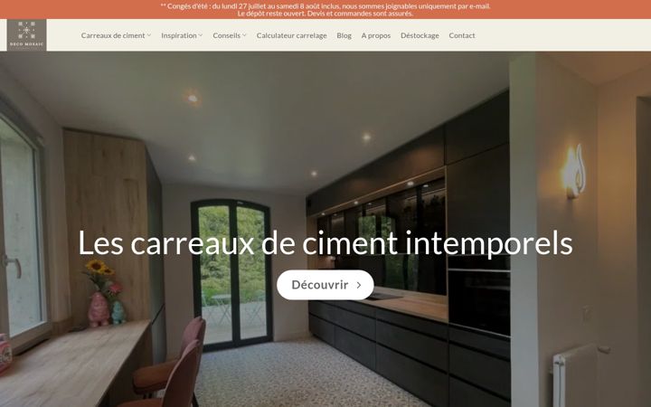 Ekraanipilt saidist decomosaic.fr