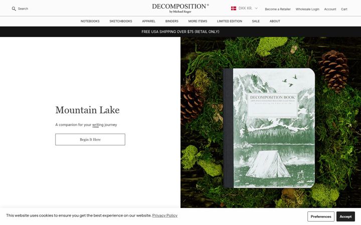 Screenshot of decomposition.com