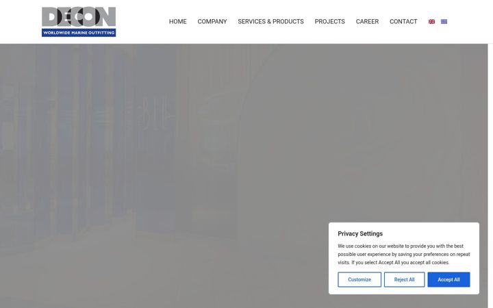 Screenshot of decon.gr