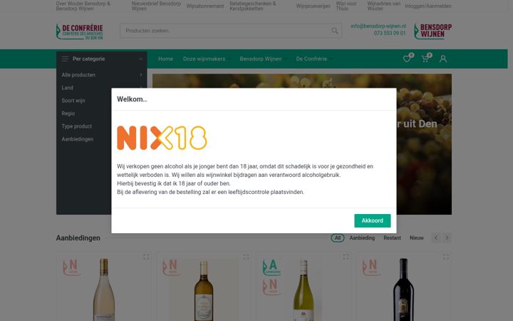 Ekrano kopija deconfrerie.nl