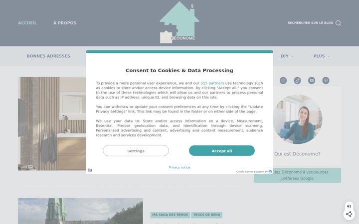 Screenshot of deconome.com