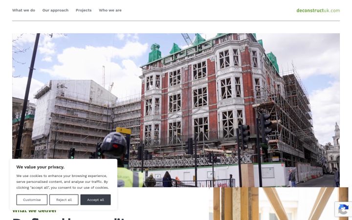 Screenshot of deconstructuk.com