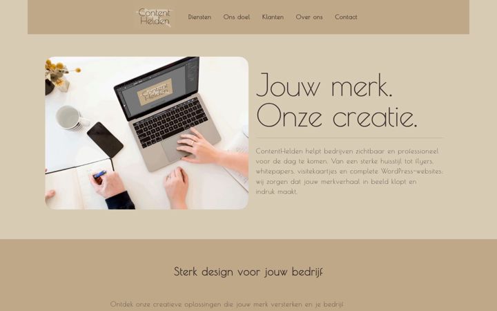 Screenshot of decontenthelden.nl