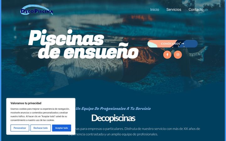 Screenshot di decopiscina.es