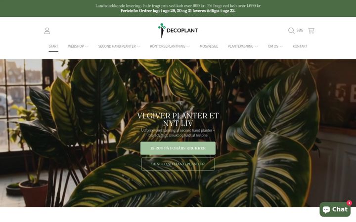 Screenshot of decoplant.dk