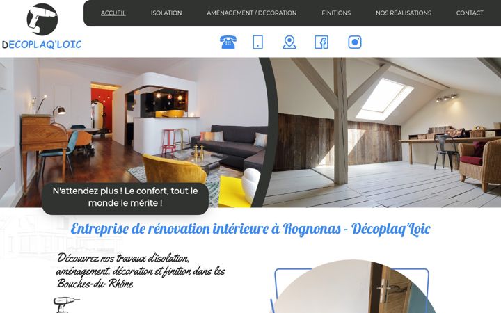 Ekraanipilt saidist decoplaq-loic.fr