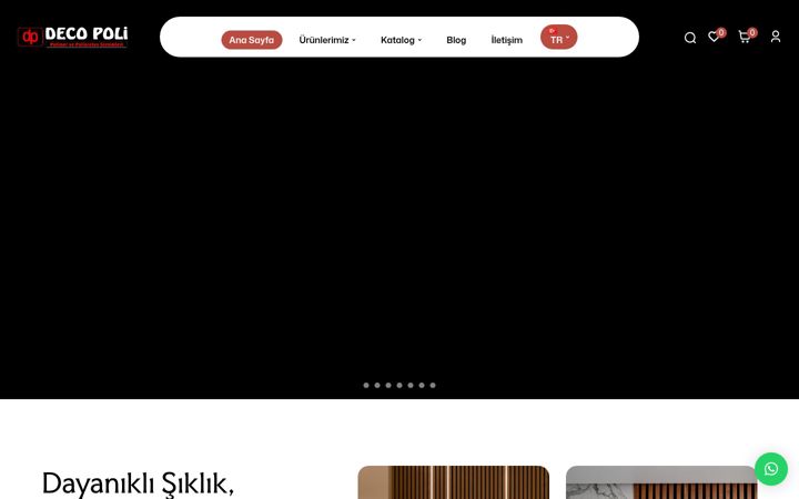 Skærmbillede af decopoli.com.tr