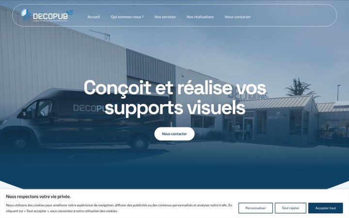 Екранна снимка на decopub.fr