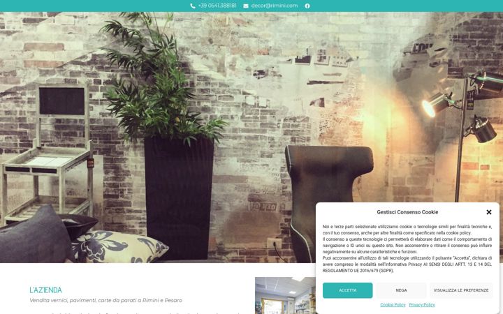 Screenshot of decor-rimini.it