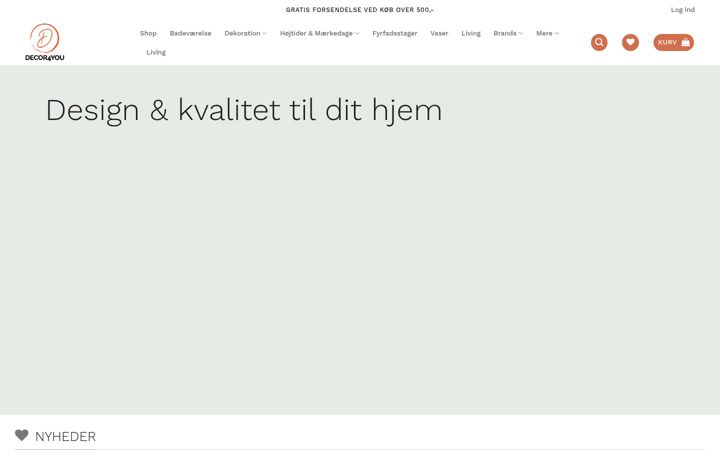 Screenshot of decor4you.dk