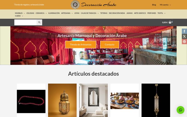 Screenshot of decoracion-arabe.com