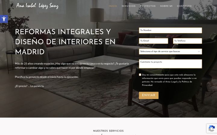 Screenshot of decoracion-interiores-madrid.com