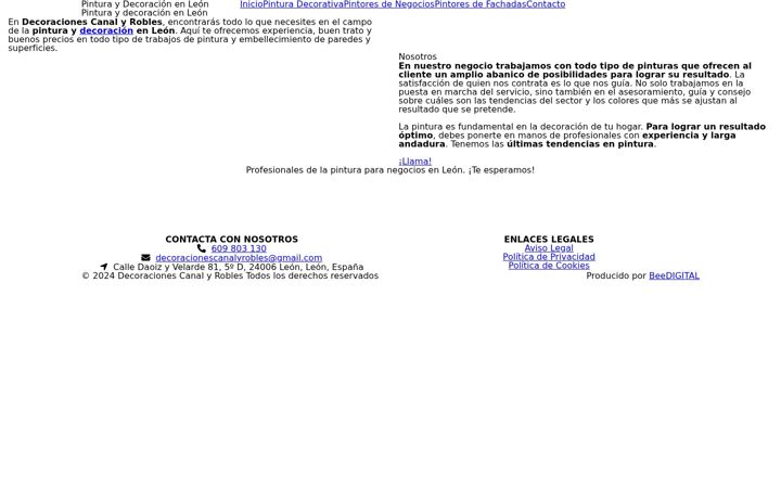 Screenshot di decoracionescanalyrobles.es