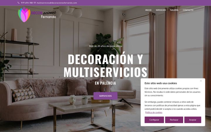 Screenshot of decoracionesfernando.com