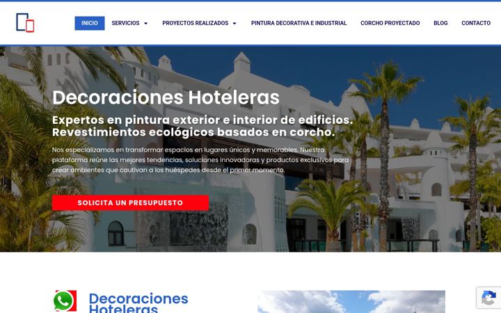 Screenshot of decoracioneshoteleras.com