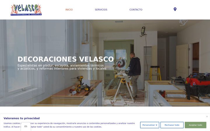 Screenshot of decoracionesvelasco.com