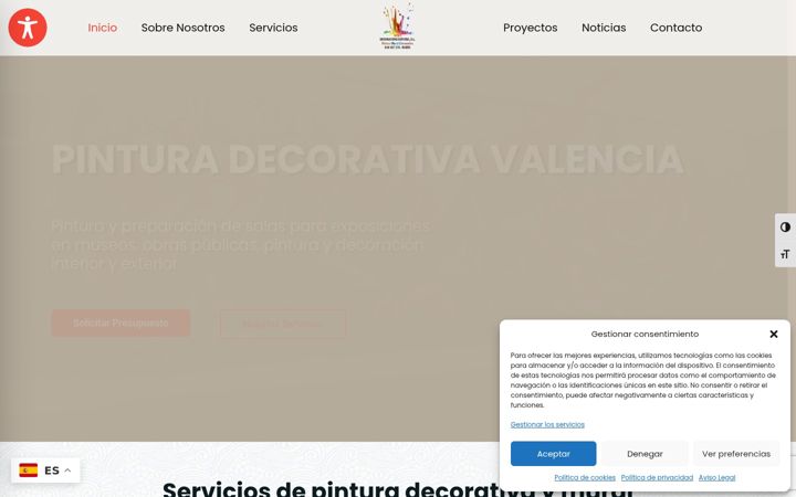 Ekrano kopija decoracionssenyera.es