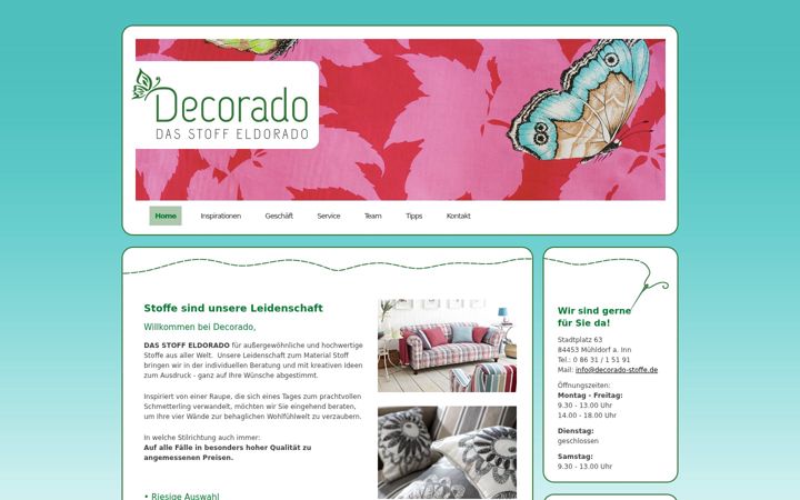 Screenshot of decorado-stoffe.de