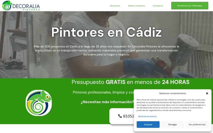 Screenshot of decoraliapintores.com