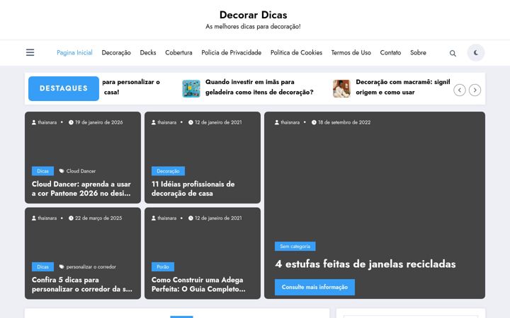 Screenshot of decorardicas.net