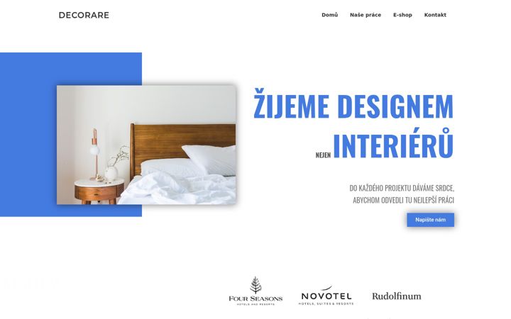 Skärmbild av decorare.cz