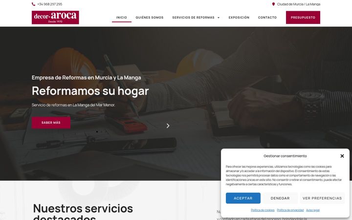 Screenshot of decoraroca.com