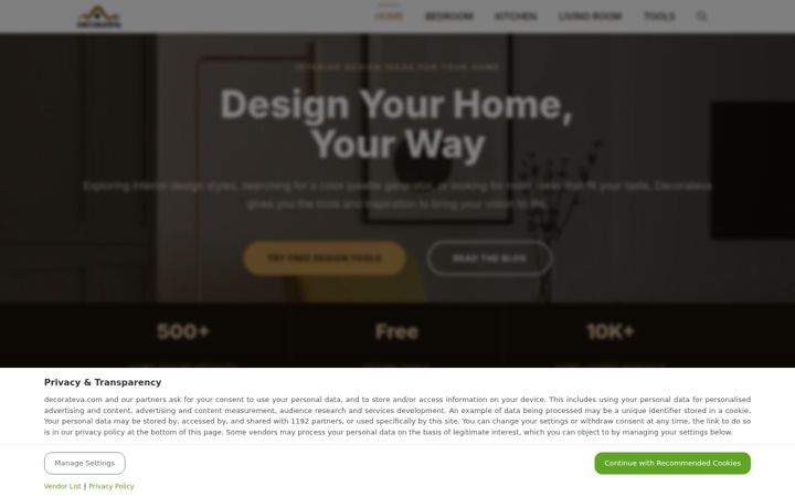 Screenshot of decorateva.com