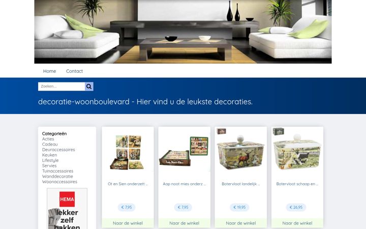 Screenshot of decoratie-woonboulevard.nl