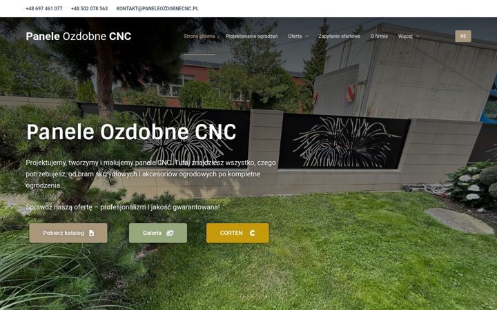 Screenshot of decoratievepanelencnc.at