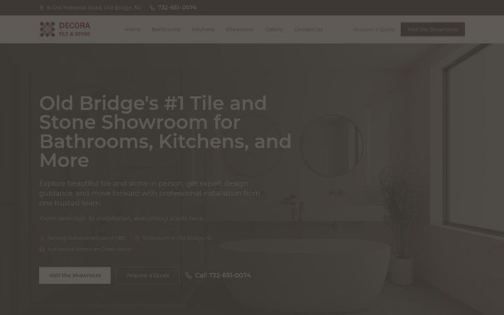 Screenshot of decoratileandstone.com