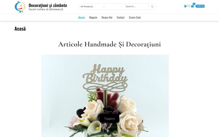 Екранна снимка на decoratiunisizambete.ro