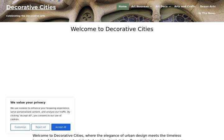 Screenshot of decorativecities.com