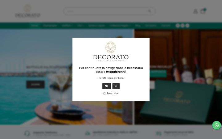Screenshot of decoratodistillati.com