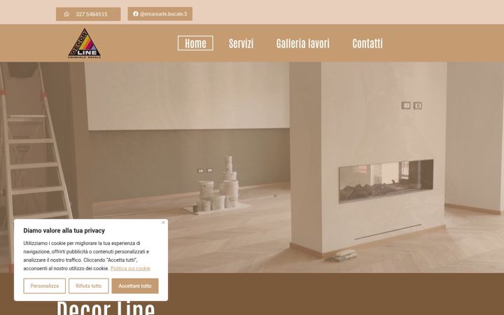 Snímek obrazovky decoratorebocaleemanuele.it