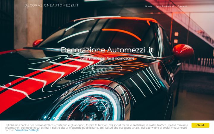 Screenshot of decorazioneautomezzi.it