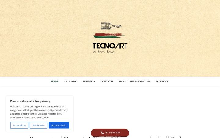 Screenshot of decorazionitecnoart.it