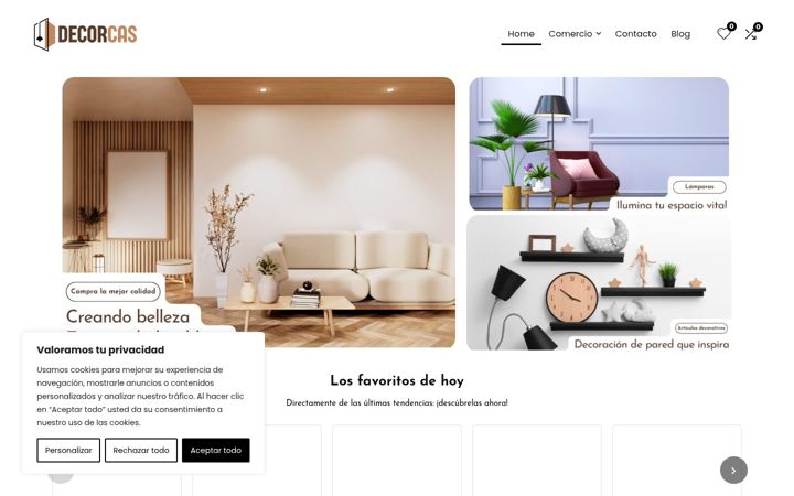 Screenshot of decorcas.com