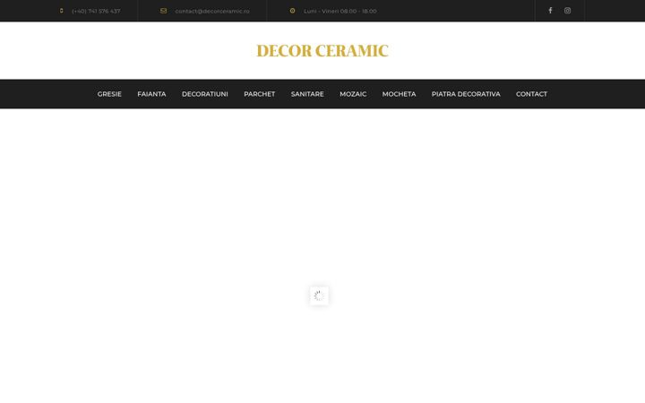 Екранна снимка на decorceramic.ro