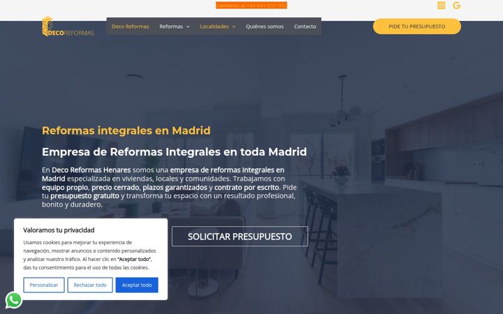 Ekrano kopija decoreformashenares.es