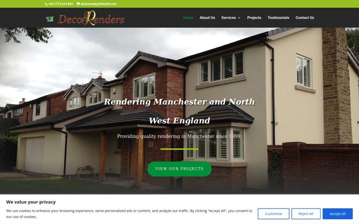 Screenshot of decorenders.co.uk