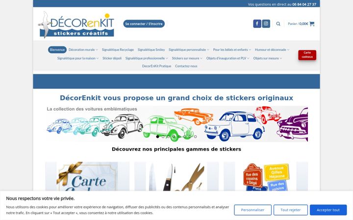 Snimka zaslona za decorenkit.fr