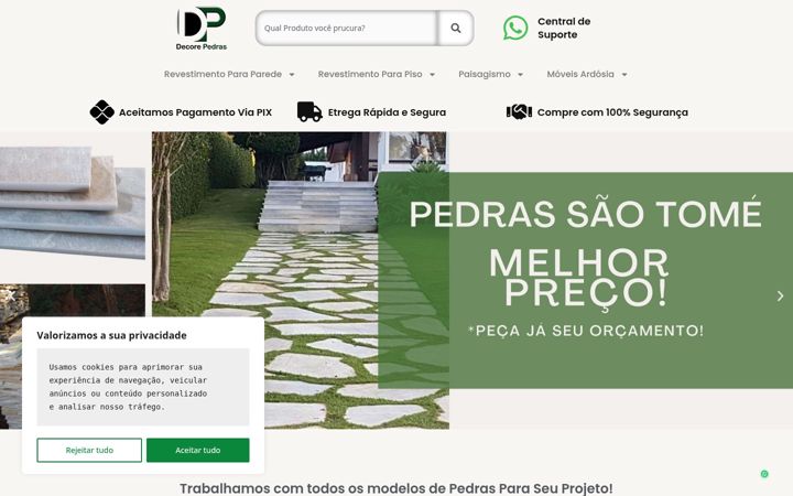 Képernyőkép: decorepedras.com.br
