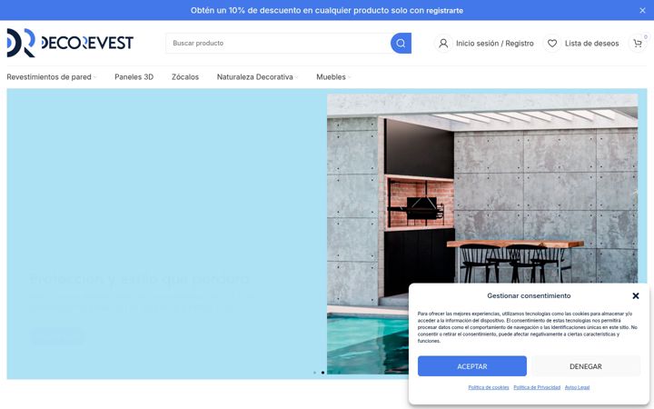 Screenshot of decorevest.com