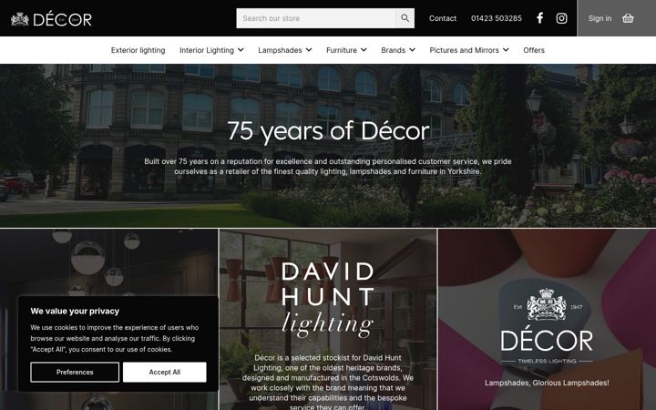 Screenshot of decorharrogate.co.uk