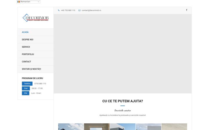 Екранна снимка на decorimob.ro